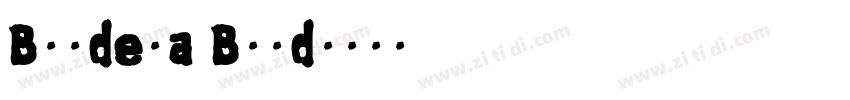 Boldena Bold字体转换
